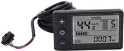 Contatore di Velocità Elettrico per Bicicletta - 24V 36V 48V Pannello di Controllo per Scooter Elettrico con Display LCD e Connettore SM