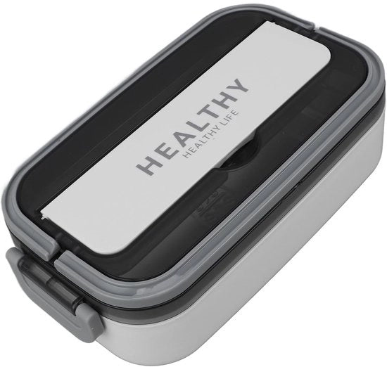 Lunchbox in Acciaio Inossidabile 700 ml - Imbottito - Resistente al Microonde - Stivato - Design Minimalista