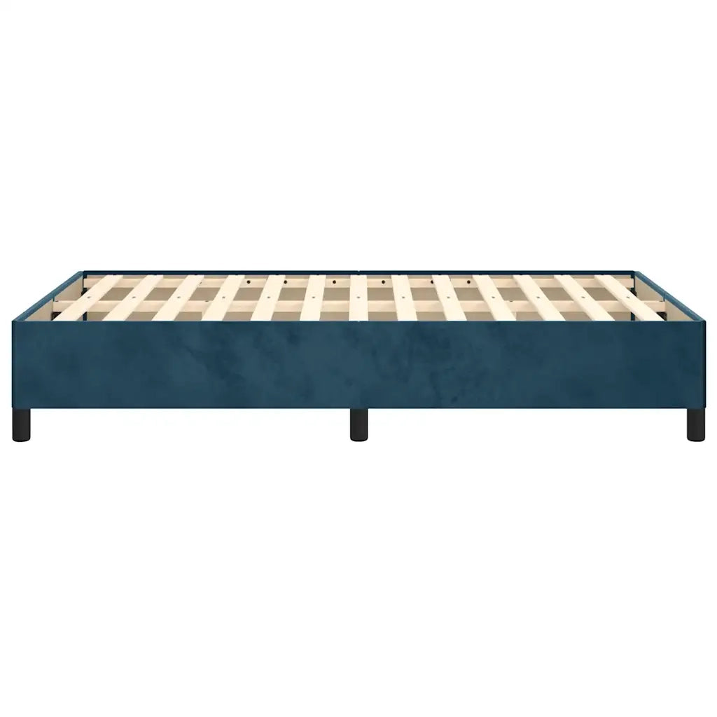 Giroletto senza Materasso-Struttura Letto Blu Scuro 120x190 cm Velluto 261949