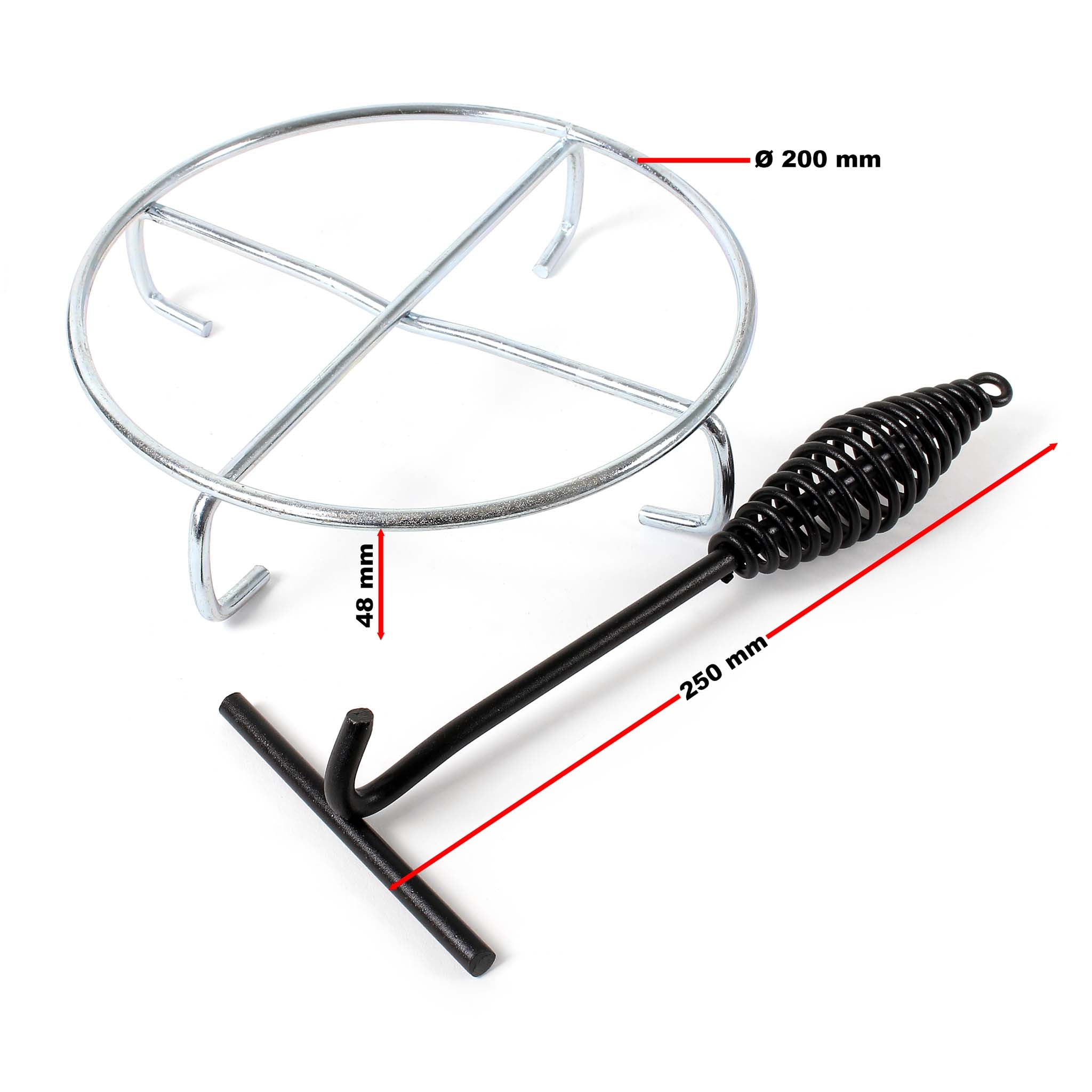 Dutch Oven Forno Olandese con Pentola in ghisa 5l sottopentola e solleva coperchio per fuoco campeggio