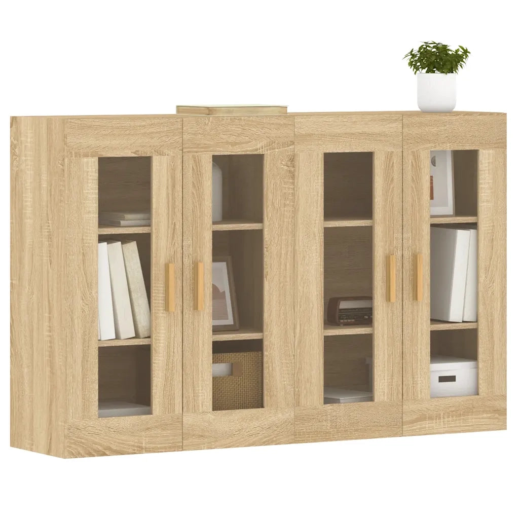 Armadietti a Parete 2 pz Rovere Sonoma in Legno Multistratocod mxl 93094