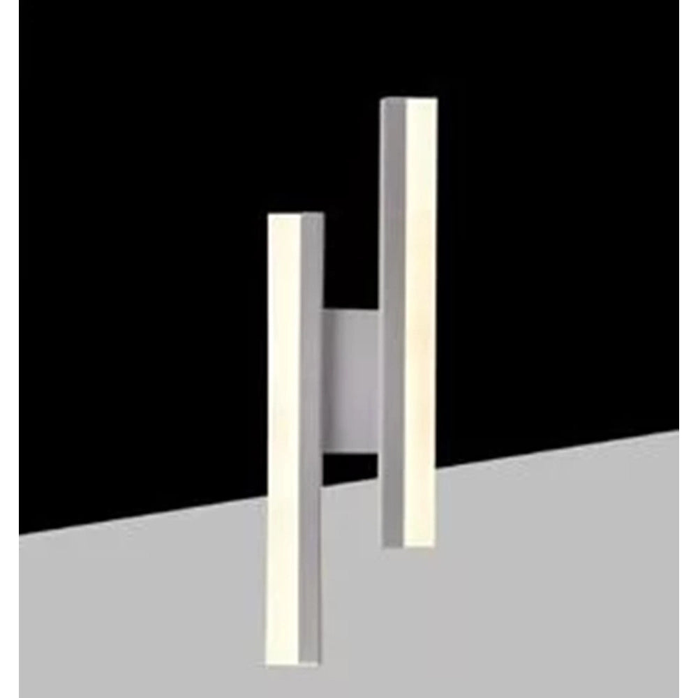 Trade Shop - Applique Led Bianco Lampada Parete Moderno 10w Cct 3 Tonalità Luce 3000-4000-6500k E87-b3c -