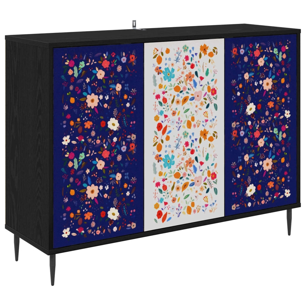 Credenza MAINZ Rovere Nero 102 x 33 x 76 cm 8006984
