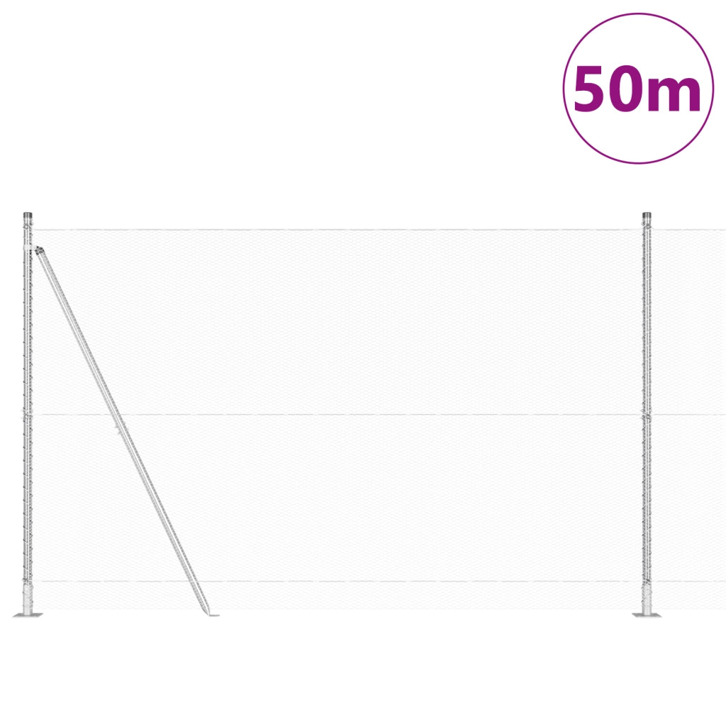Recinzione Esagonale  1.6x50 m Acciaio Zincato