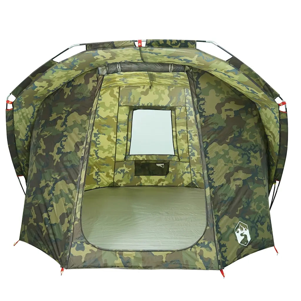 Tenda da Pesca per 4 Persone-Tenda da campeggio Mimetica Impermeabile 224652
