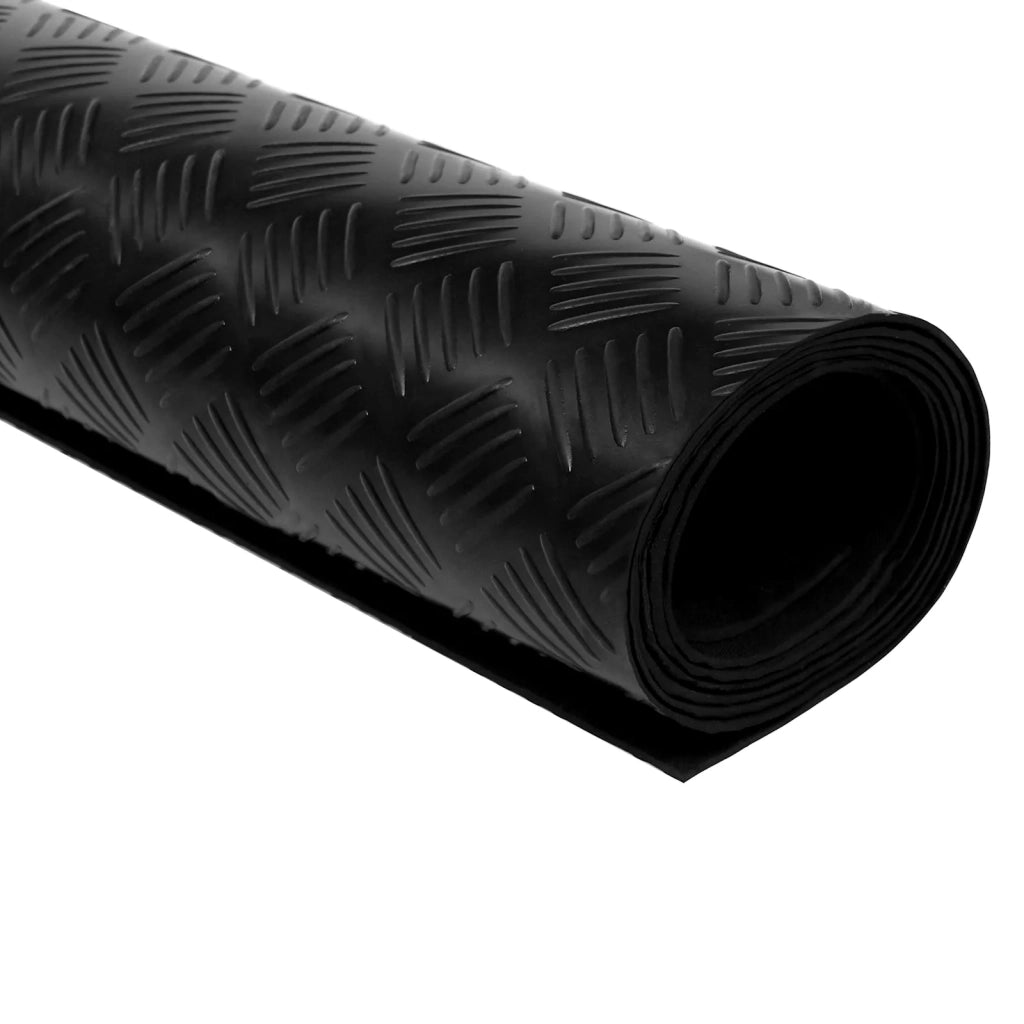 Tappeto per pavimento Nero 1 x 2 m Gomma 42046718