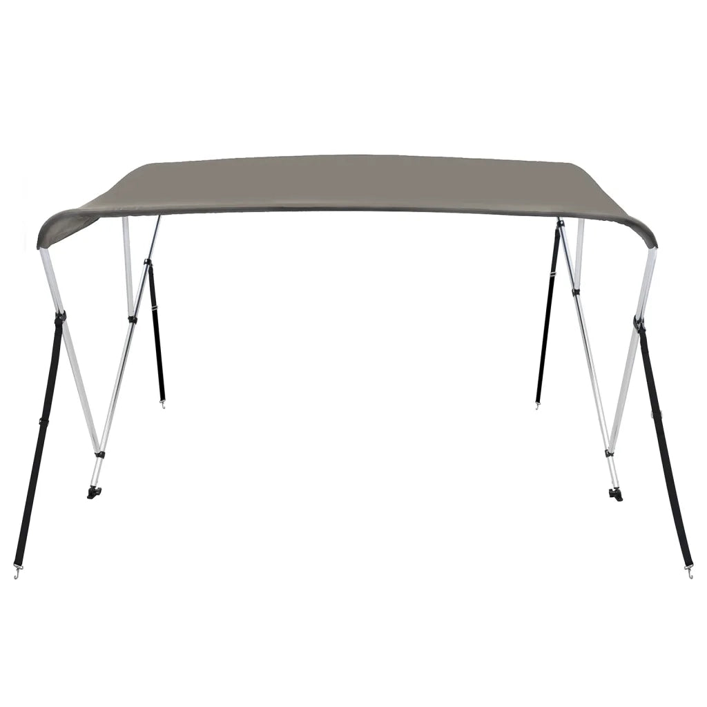 Bimini di Prua con Tendalino 3 Archi Grigio 183x196x137 cm