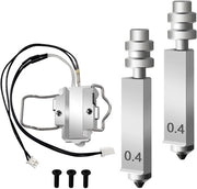 Impianto di riscaldamento per Kobra X - Elemento di riscaldamento - Kit di componenti - Boccola 0,4 mm - Accessori per stampante 3D - Metallo/Plastica