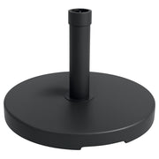 Base per Ombrellone Rotonda ¨C Zephmum ¨C Plastica e Cemento, Nero, ?46.5 cm