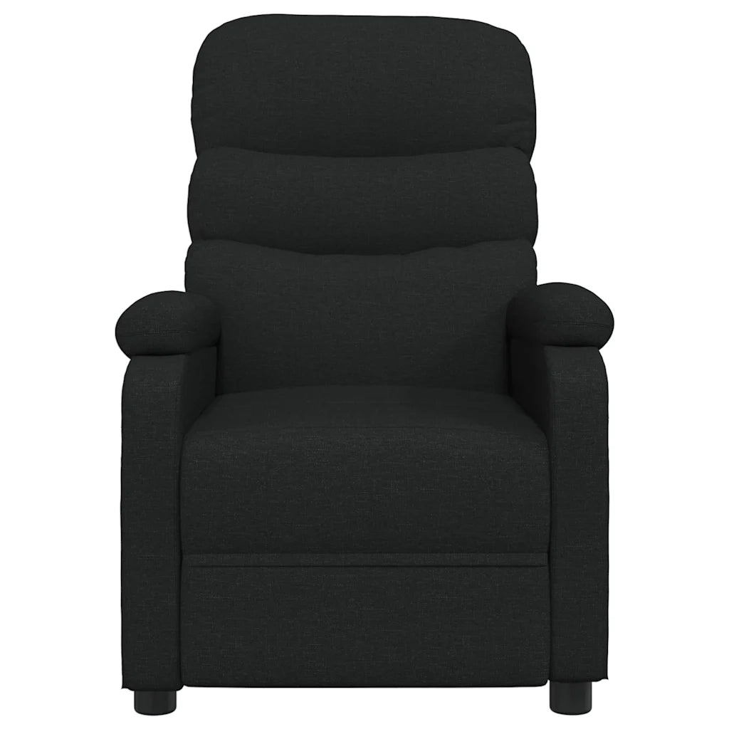 Divano Sedia-Poltrona Reclinabile in Tessuto Nero 793514