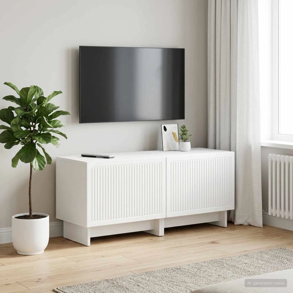 Mobile TV Bianco Legno ingegnerizzato 896015