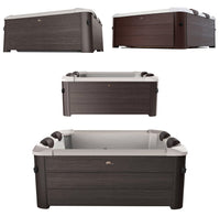 Vasca Idromassaggio da Esterno Spa Riscaldata 160x160x65 cm 6 Posti Wi-Fi Tribeca Smart