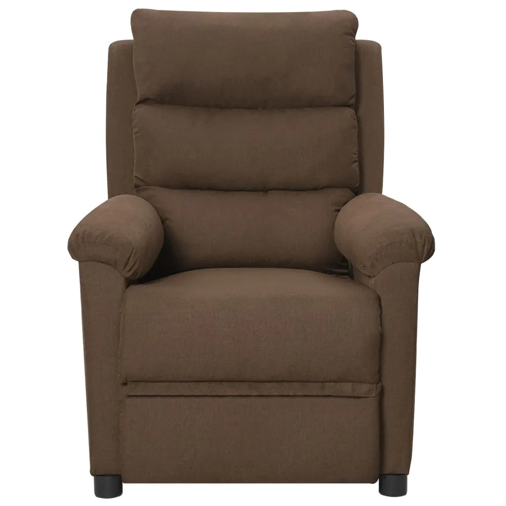 Poltrona Elettrica Reclinabile Marrone in Tessuto cod mxl 32726