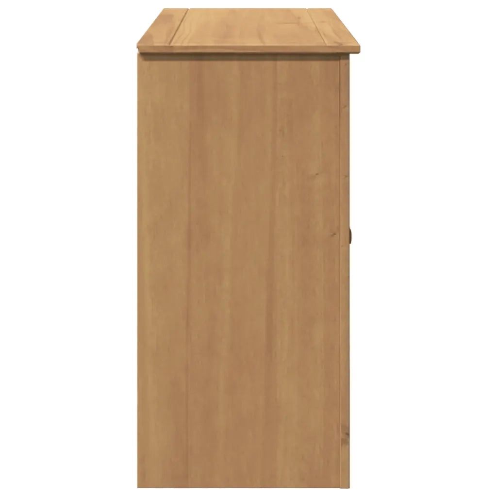 Credenza con Cassetti-Buffet-Armadio da cucina Panama 112x40x80cm Legno Massello di Pino