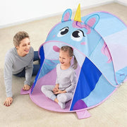 Trade Shop - Tenda Capanna Pop Up Da Gioco Unicorno Adventure 182x96x81 Cm Per Bambini 68110 -