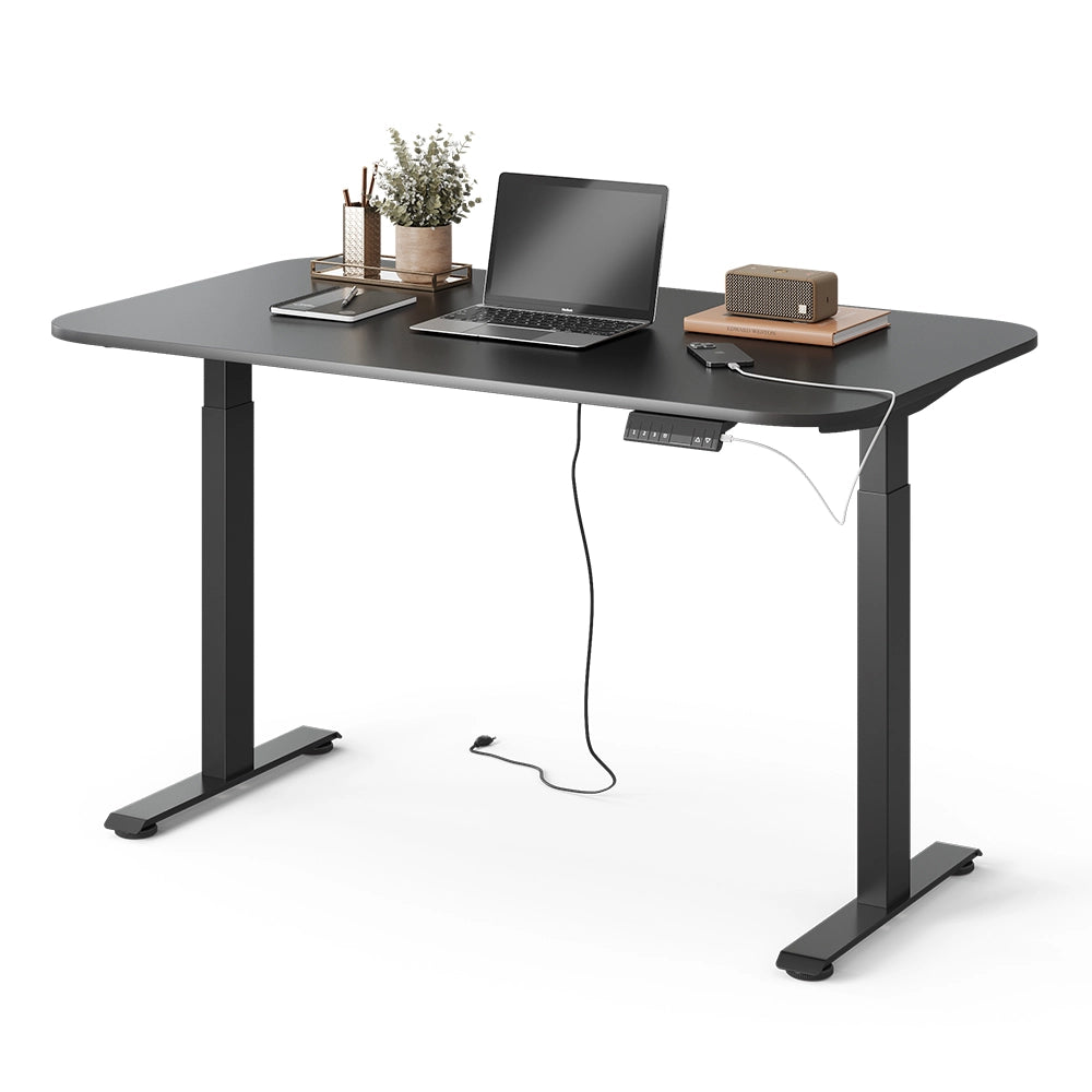 Vicco Scrivania Nero/Antracite 140 x 80 cm 2 motori