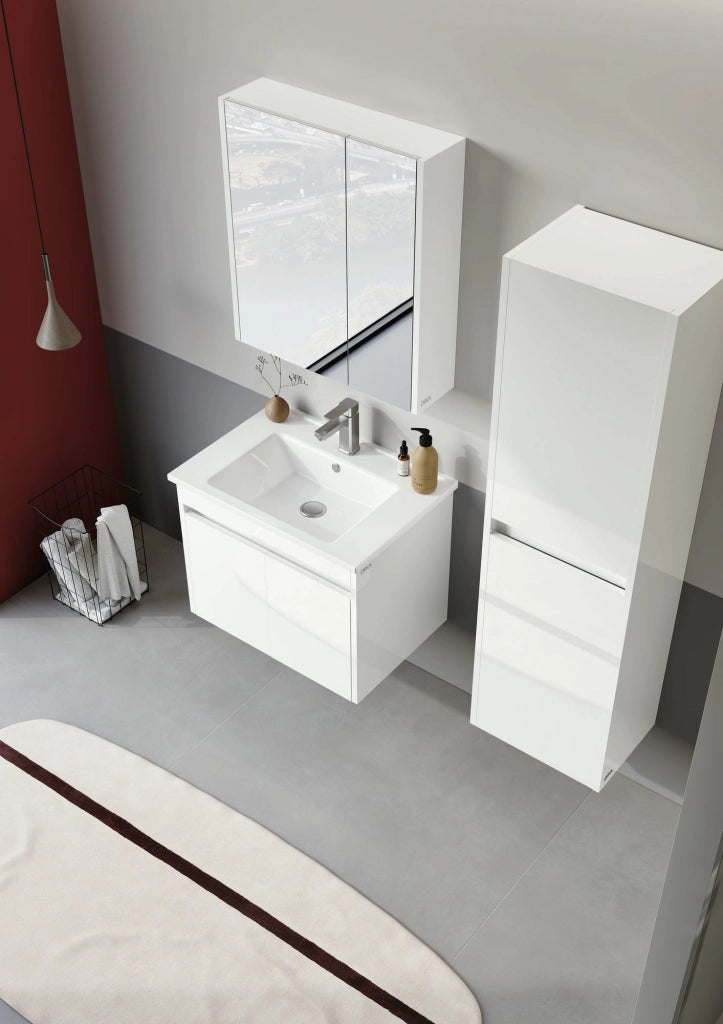 Mobile da bagno "Arno 40" - 40 x 27 x 138 cm - Bianco