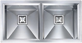 CM 012805.X0.01.2063 Glamour Lavello da incasso semifilo 2 vasche 87,5 x 45 cm acciaio inox satinato (87,5x45x19 cm) colore Acciaio