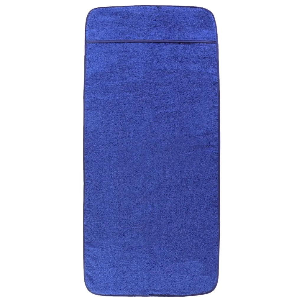 Asciugamani da Spiaggia 6pz Blu Reale 60x135 cm Tessuto 400 GSM 3157059