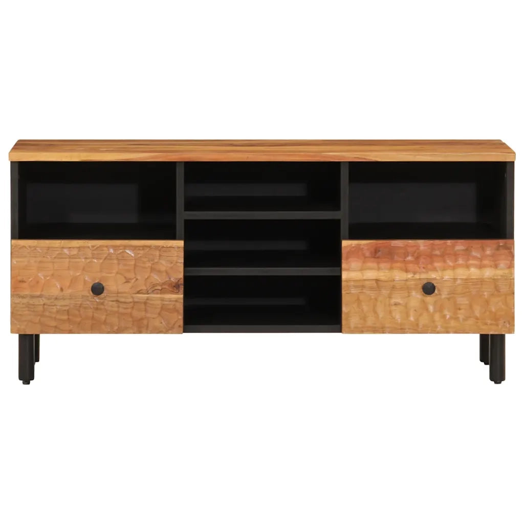 Mobile Porta TV 100x33x46 cm in Legno Massello di Acacia