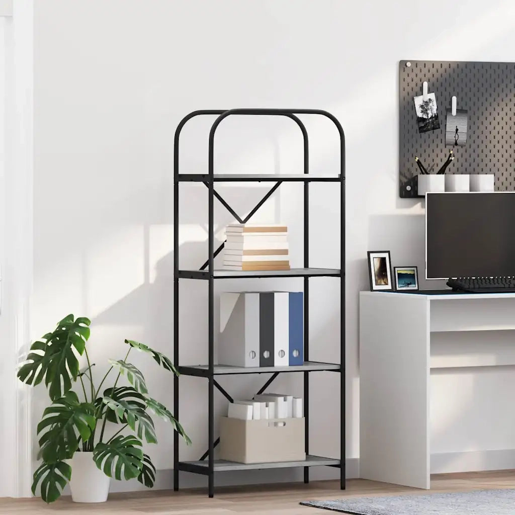 Libreria Grigio Sonoma 60 x 30 x 146 cm Legno multistrato 879860
