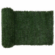 Recinzione Artificiale Verde Scuro 1 x 4 m PVC e Acciaio CFW5540692