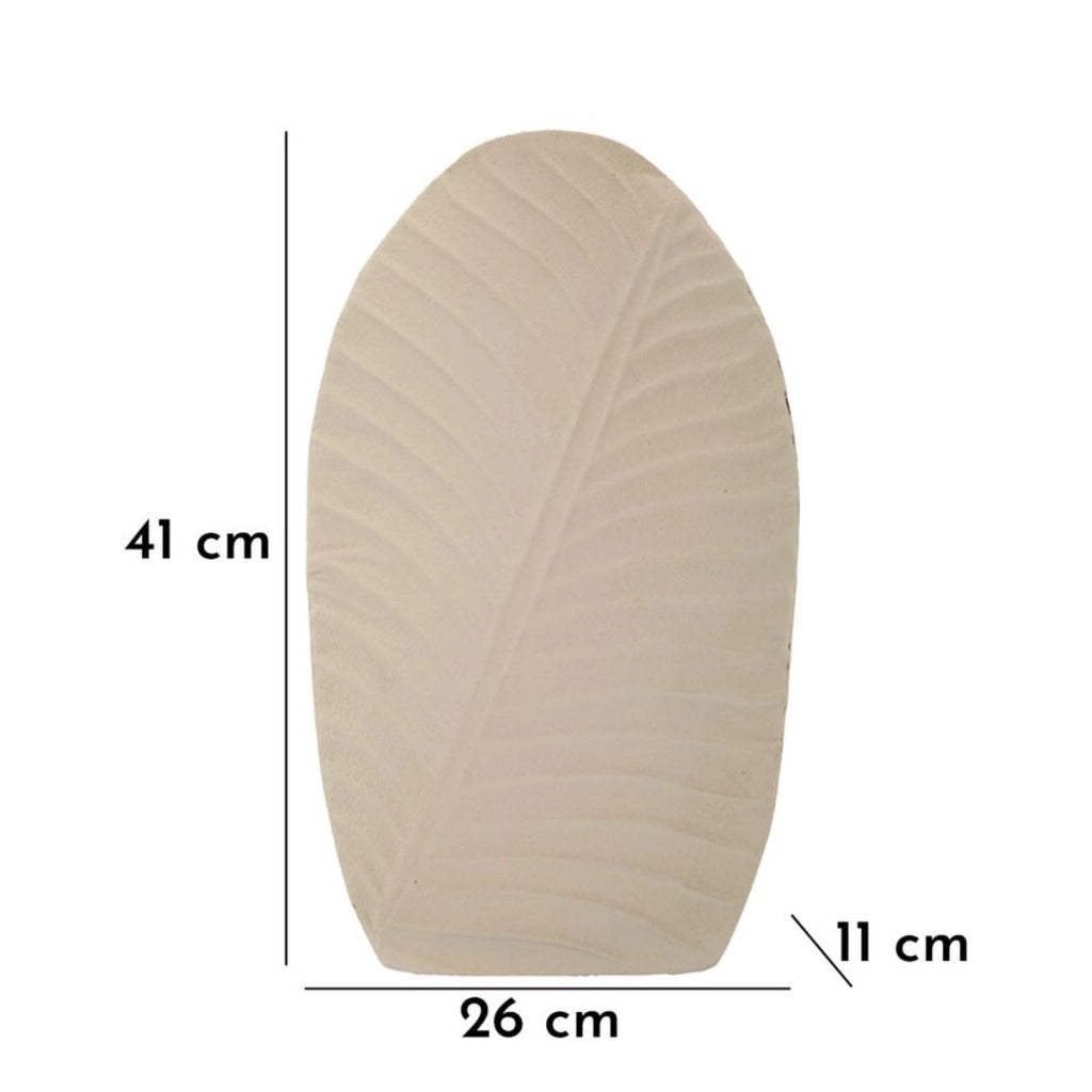 Vaso Decorativo VKH809, Beige, Metallo, 26x11x41 cm