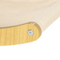 Mensola per Gatti da Parete 44,5x33x9 cm  in Truciolato e Tela Rovere