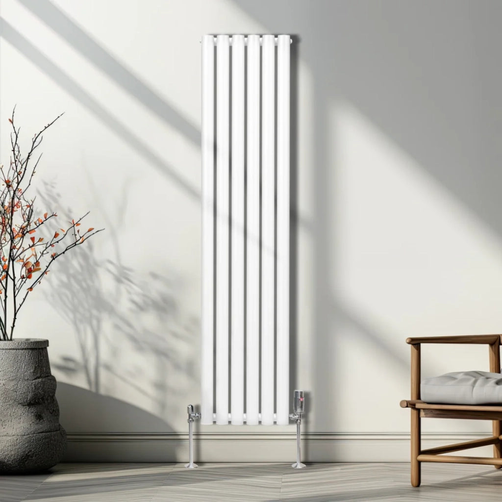 Radiatore a colonna ovale - 1600mm x 360mm - Bianco