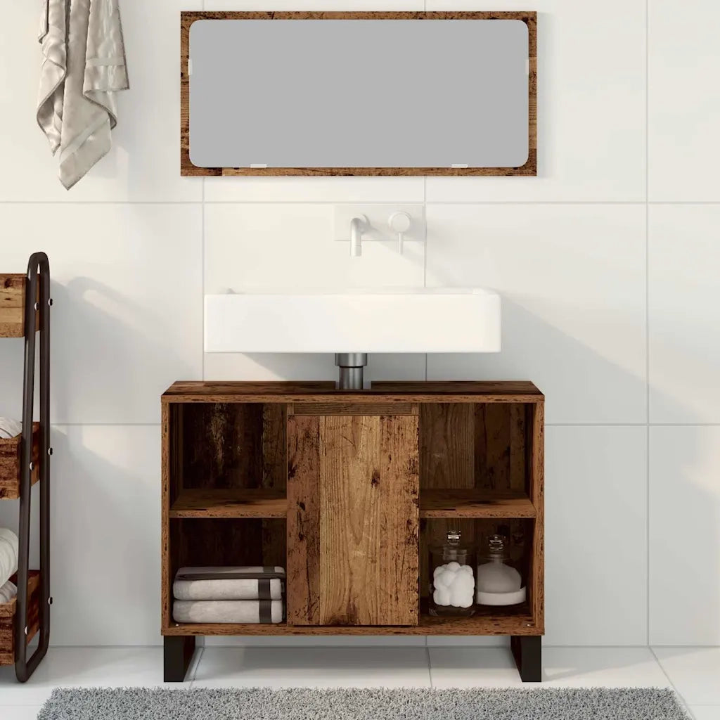 Mobile da Bagno Legno vecchio 80 x 33 x 60 cm Legno multistrato 873898
