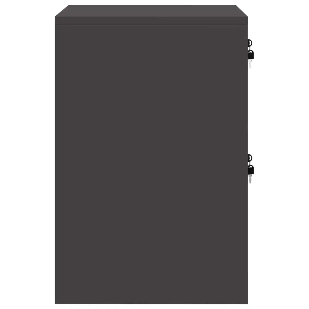 Armadio per File con cassetto Geometrico Nero 44 x 50 x 74,5 cm 891592