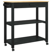 Carrello da Cucina MONZA Nero 84 x 40 x 88,5 cm CFW1181736