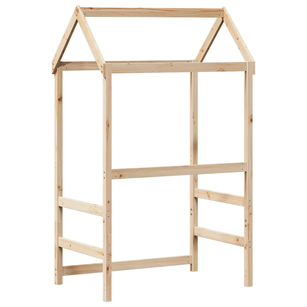 Tetto per Letto Bambini 118x70x176,5 cm Legno Massello di Pino