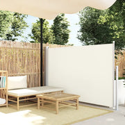 Tenda Laterale Retrattile per Patio 140x514 cm Crema 48395
