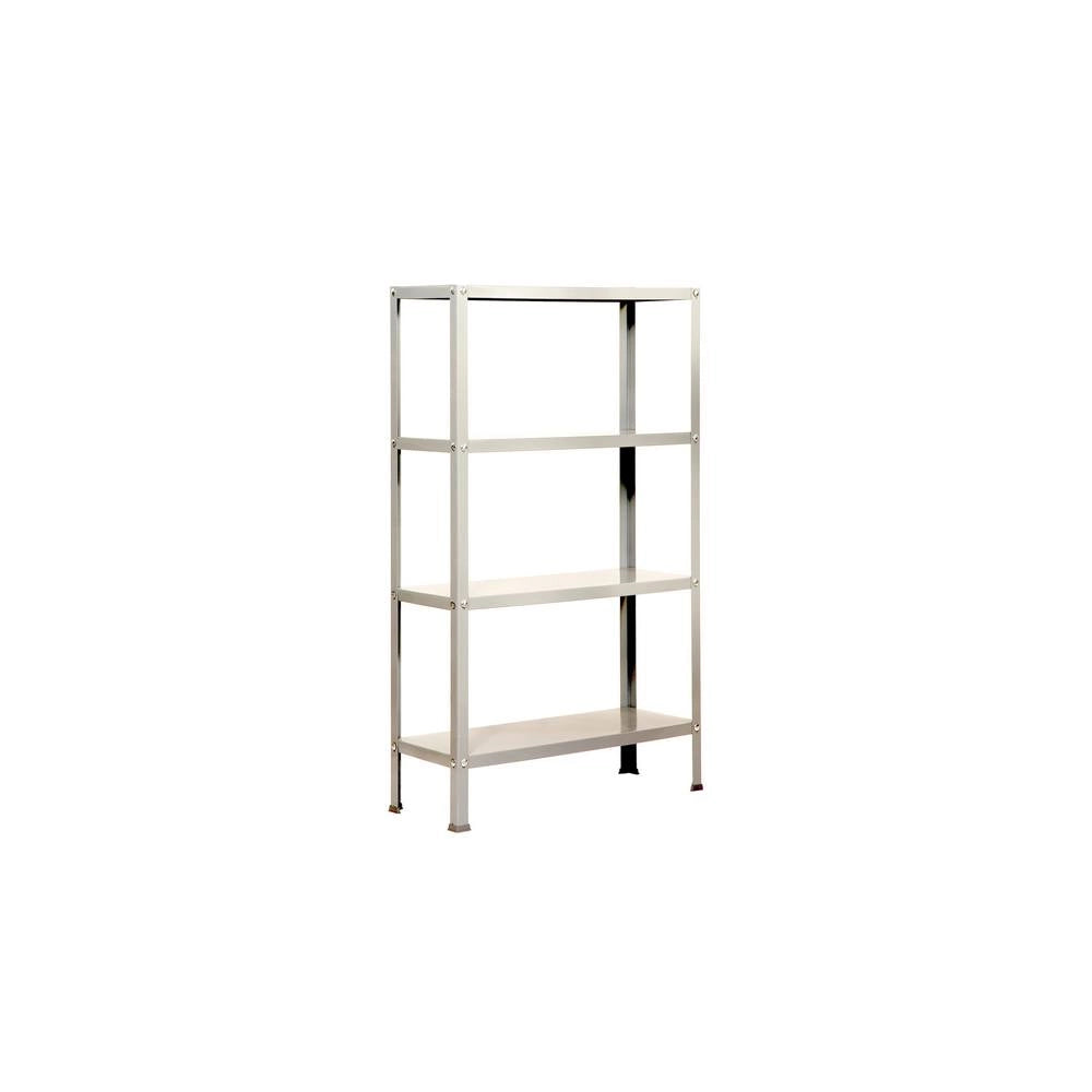 Scaffale in metallo Simon Rack con viti colore bianco 4 ripiani 1600x800x300 mm Made in Spain