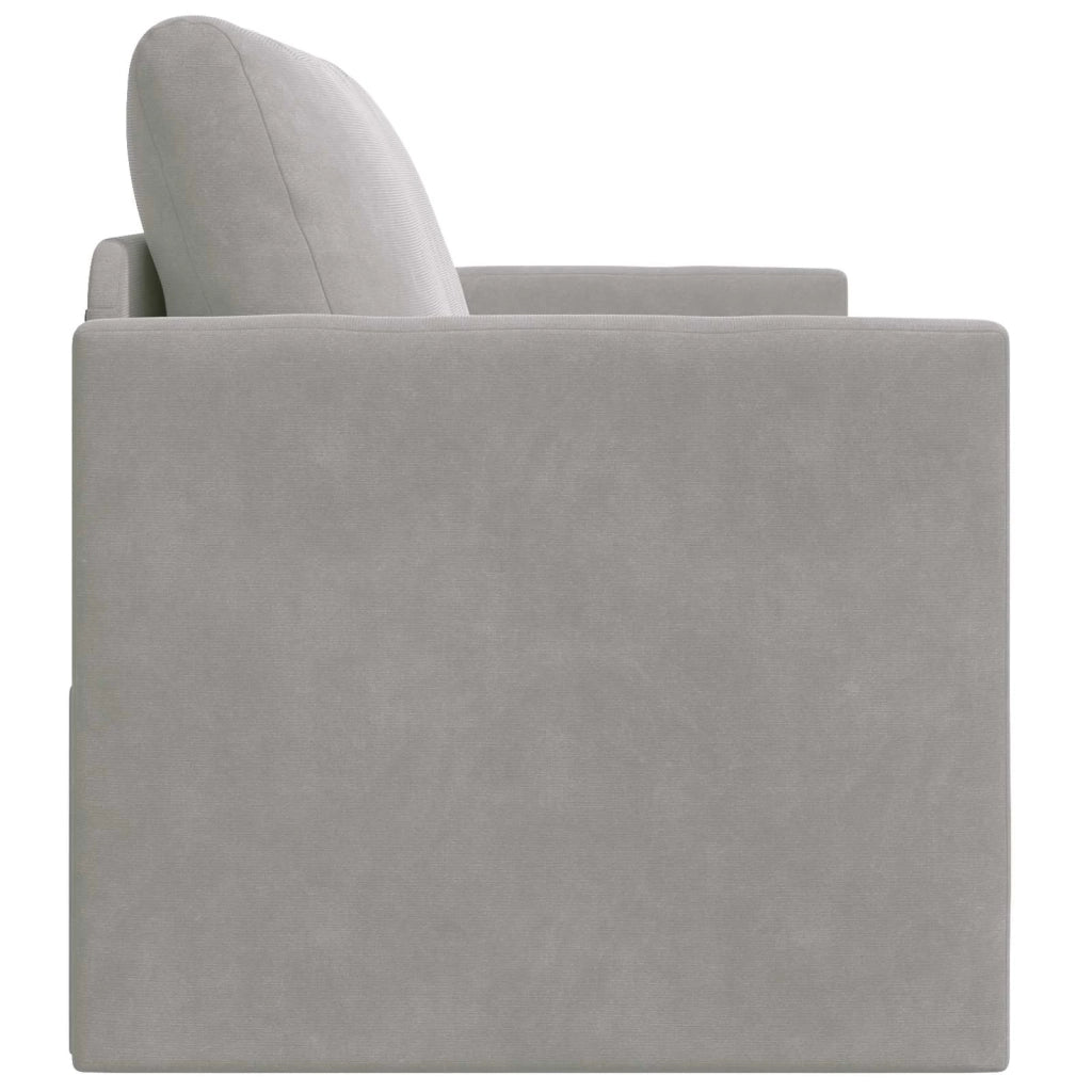 Divano letto Grigio chiaro 124 x 71 x 78 cm Velluto 4106702