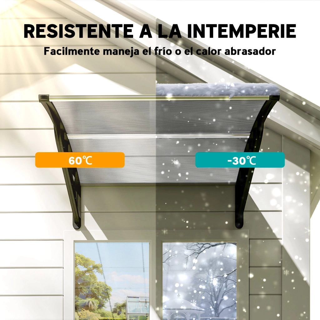 Marchesina per Porte e Finestre ¨C Zephmum ¨C Policarbonato Alluminio 103x96,5 cm