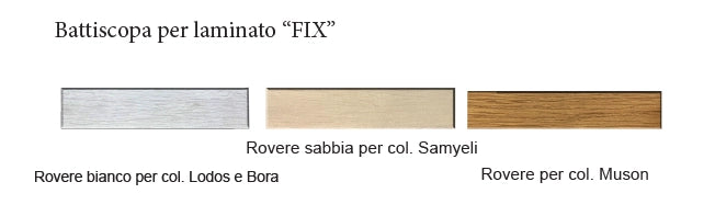 BATTISCOPA PER LAMINATO 'FIX' Col. Rovere sabbia per col. Samyeli - 2,4 metrilineari