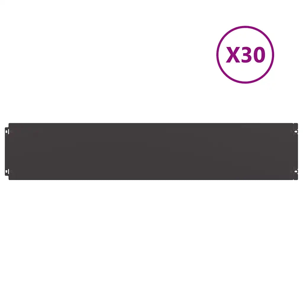 Bordure per Prato 30 pz Nere Acciaio Laminato a Freddo