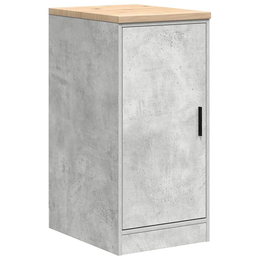 vidaXL Armadietto da Garage Grigio cemento 40x51x85 cm