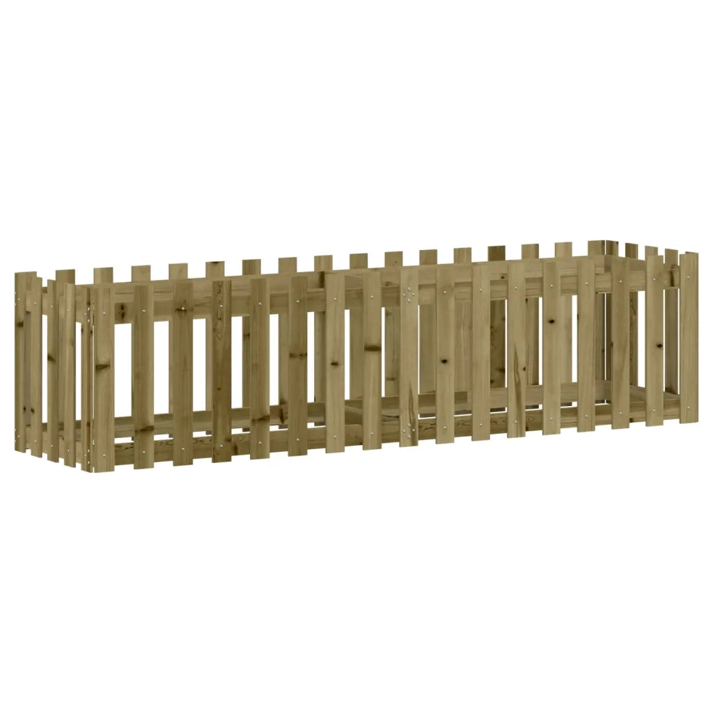 Fioriera da Giardino Recinzione 200x50x50cm Pino Impregnato 832511