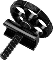 Accessorio per bicicletta da città - Clic per bicicletta piegabile - Piastra clip integrata - Nero - Adatto per biciclette da città - Supporto per bicicletta