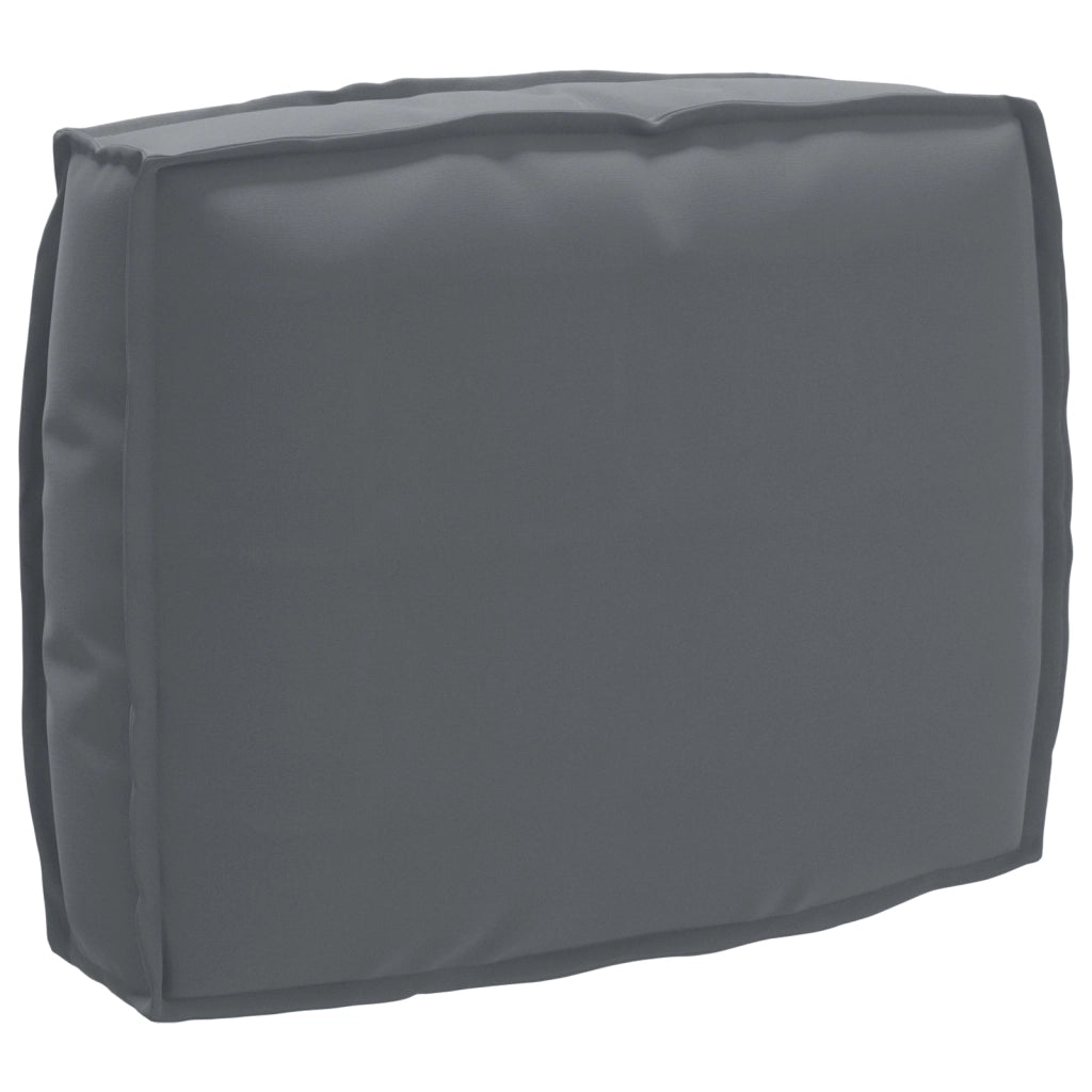 Cuscino per Pallet per Schienale Antracite 50x40x12 cm Tessuto Oxford