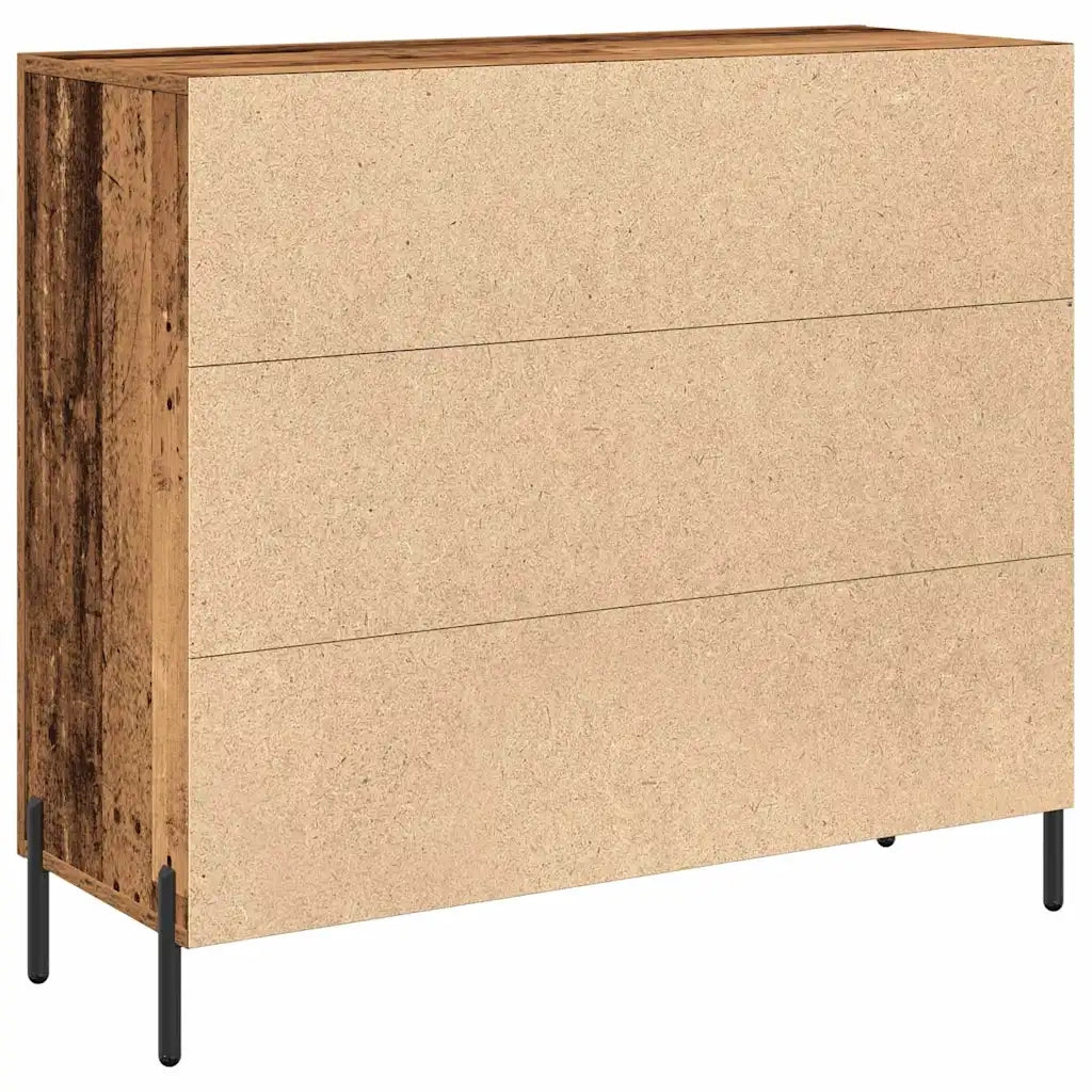 Credenza | Madia | Buffet da pranzo | Armadio da pranzo Legno vecchio 90 x 34 x 80 cm Legno multistrato