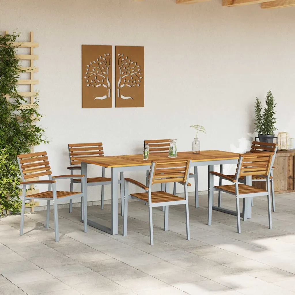 Sedia da Giardino 6 pcs Marrone 56 x 57 x 87 cm 3284391
