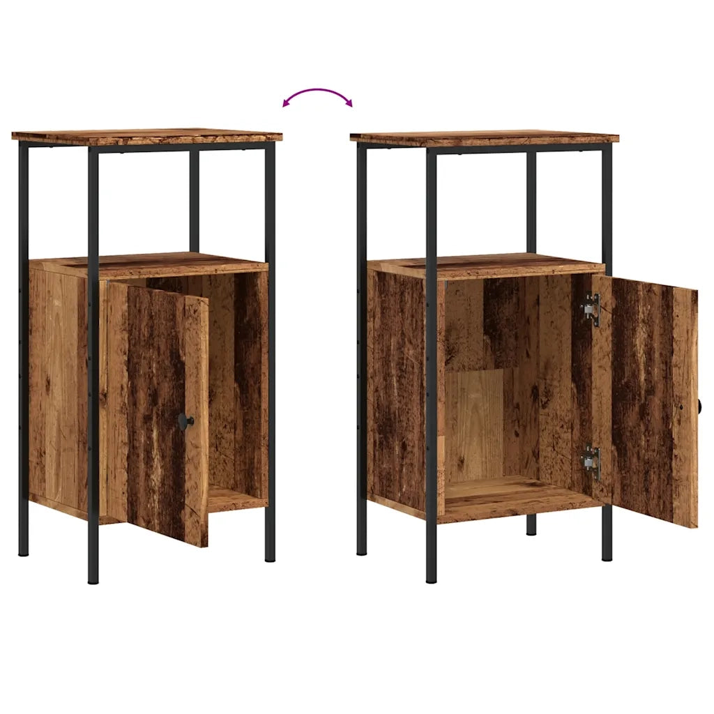 vidaXL Comodino Legno Antico 41x31x80 cm in Legno Multistrato