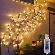 Striscia di illuminazione LED, 144 LED, 2,3 m, porta USB, telecomando, 8 funzioni, adatto per la decorazione della sala da pranzo/camera da letto, illuminazione per la decorazione del Natale.
