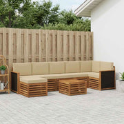 Set di divani da esterno 7 pz Naturale 3384644