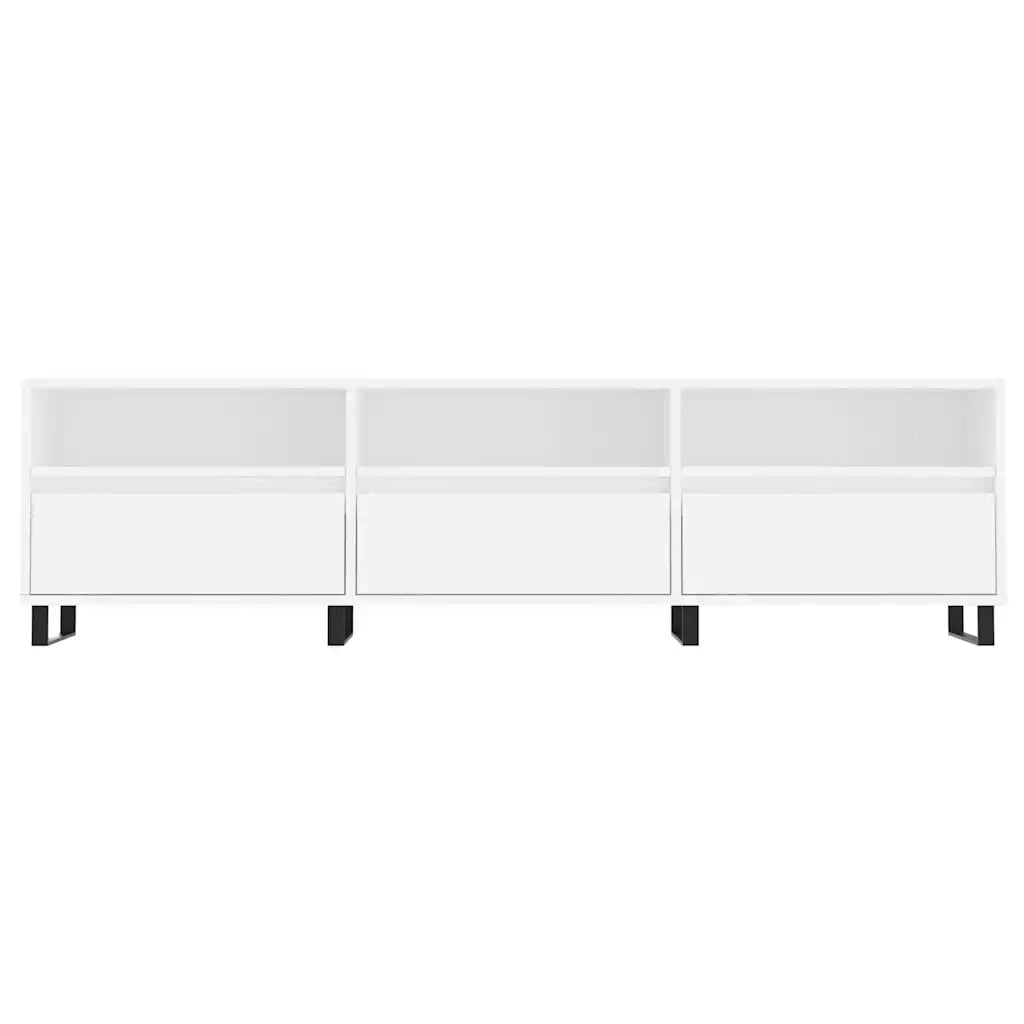 Mobile Porta TV-Mobile per TV-Credenza TV Bianco 150x30x44,5 cm in Legno Multistrato 939037