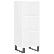 Buffet credenza cassettiera mobiletto mobile contenitore organizer per cucina soggiorno salotto 34,5 x 32,5 x 90 cm legno ingegnerizzato bianco 02_0030232